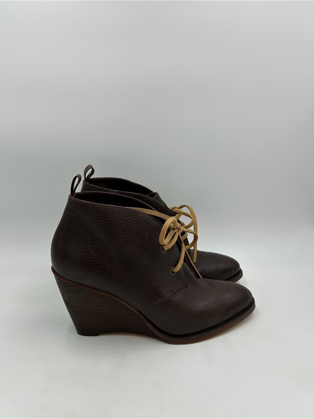 Cole Haan Women's Leslie Bootie Suede Wedge Ankle Boot Black Women’s Size 8 B